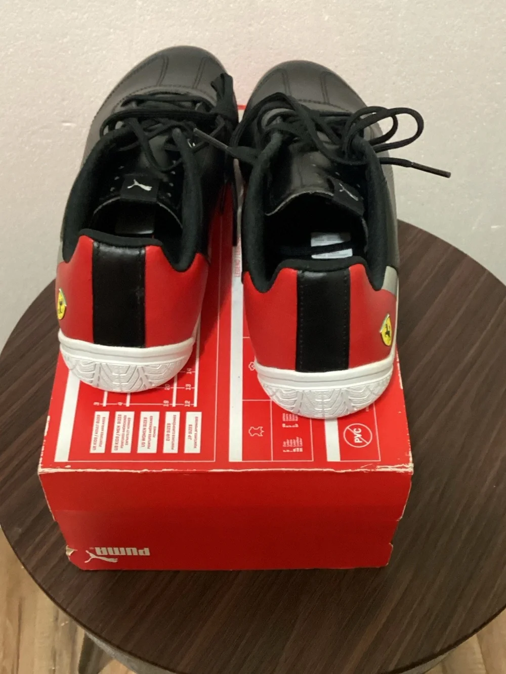 Puma Black Low-Profile Lace-Up Sneakers